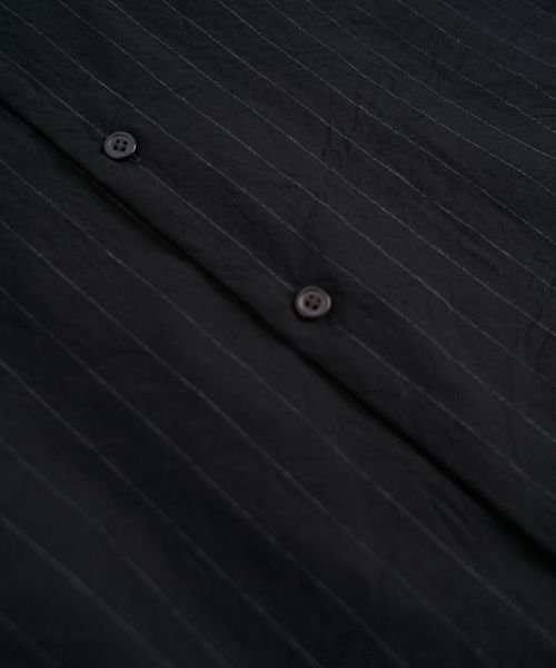 YOKO SAKAMOTOヨーコサカモトOPEN COLLAR SHIRT [BLACK/YS - 25SS - 73] オープンカラーシャツ 