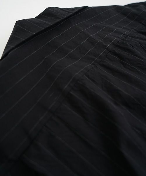 YOKO SAKAMOTOヨーコサカモトOPEN COLLAR SHIRT [BLACK/YS - 25SS - 73] オープンカラーシャツ 