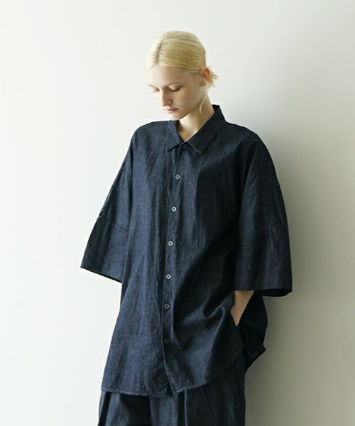 VU ヴウ denim dolman shirt [DEEP BLUE］デニムドルマンシャツ vu-sht-006