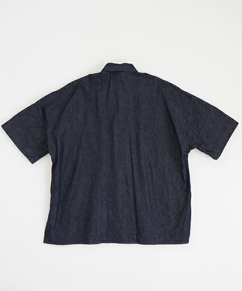 VU ヴウdenim dolman shirt [DEEP BLUE］デニムドルマンシャツ vu-sht-006