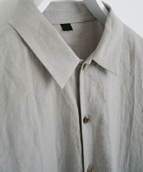 VU ヴウdolman shirt [STONE GRAY］リネンドルマンシャツ vu-sht-006