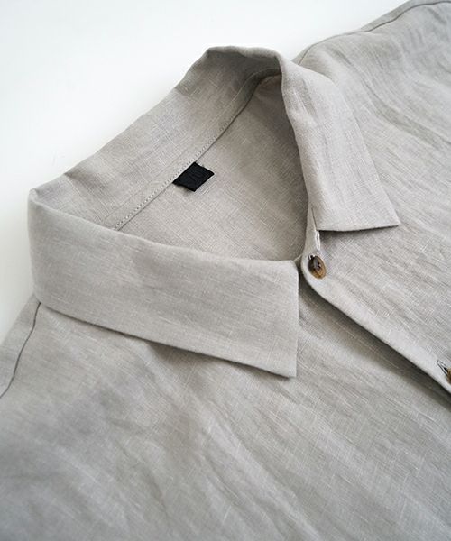 VU ヴウdolman shirt [STONE GRAY］リネンドルマンシャツ vu-sht-006