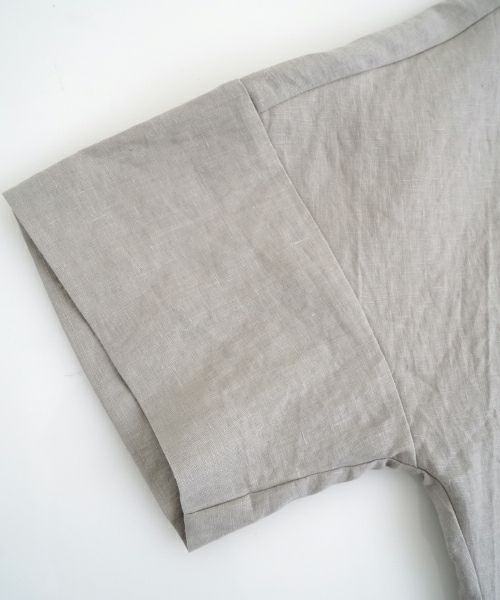 VU ヴウdolman shirt [STONE GRAY］リネンドルマンシャツ vu-sht-006