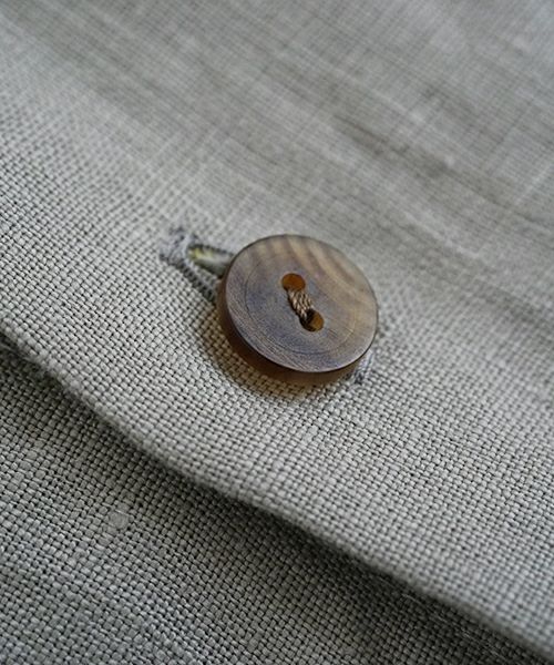 VU ヴウdolman shirt [STONE GRAY］リネンドルマンシャツ vu-sht-006