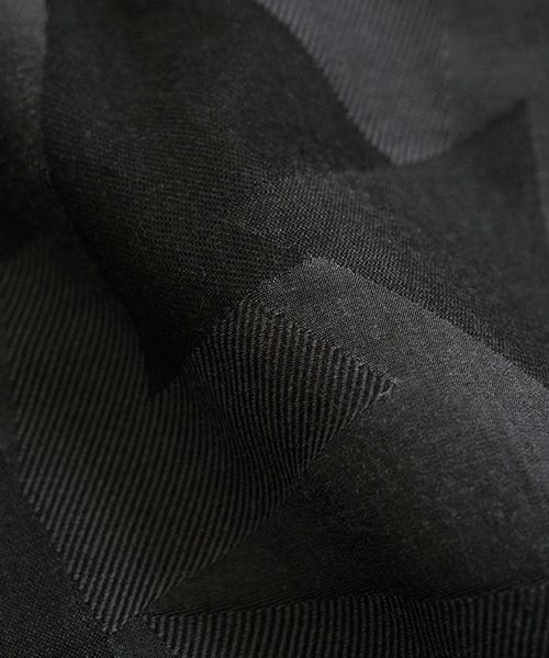 VUヴウgeometric easy short pants [BLACK×STEEL] 幾何学ショートパンツ vu-pnt-010