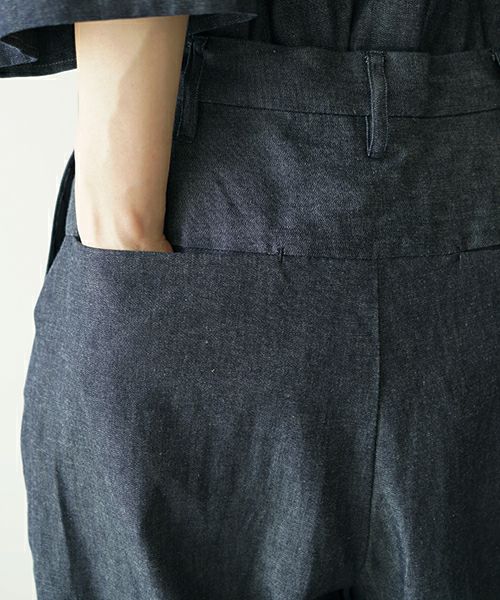 VUヴウdenim short pants [DEEP BLUE] デニムワイドショートパンツ vu-pts-01