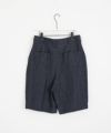 VUヴウdenim short pants [DEEP BLUE] デニムワイドショートパンツ vu-pts-01
