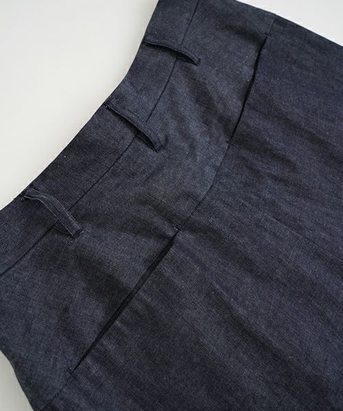 VUヴウdenim short pants [DEEP BLUE] デニムワイドショートパンツ vu-pts-01
