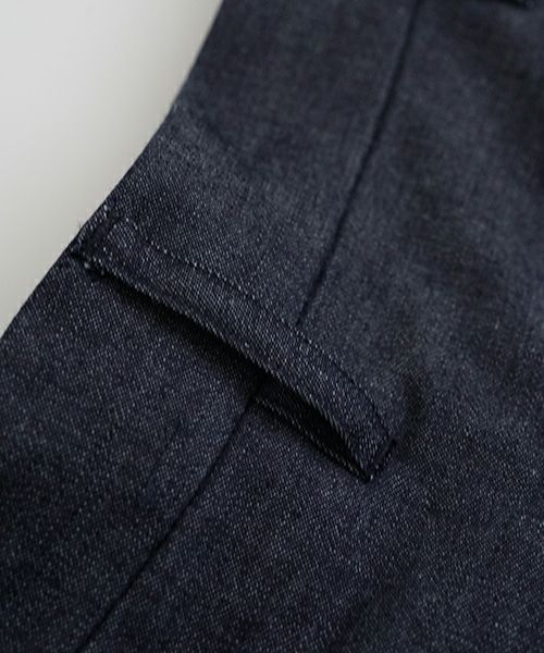 VUヴウdenim short pants [DEEP BLUE] デニムワイドショートパンツ vu-pts-01