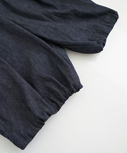 VUヴウdenim short pants [DEEP BLUE] デニムワイドショートパンツ vu-pts-01