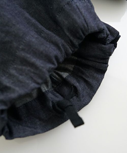 VUヴウdenim short pants [DEEP BLUE] デニムワイドショートパンツ vu-pts-01