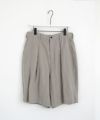 VUヴウwide short pants [STONE GRAY] リネンワイドショートパンツ vu-pts-01
