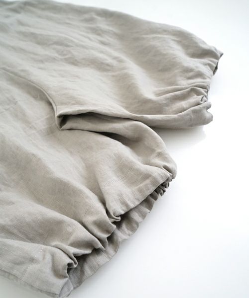 VUヴウwide short pants [STONE GRAY] リネンワイドショートパンツ vu-pts-01
