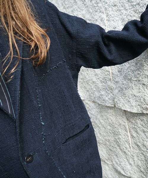 YANTORヤントル0 Count KhadiCotton Jaket [Y255JK02/BLACK]