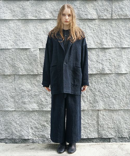 YANTORヤントル0 Count KhadiCotton Jaket [Y255JK02/BLACK]