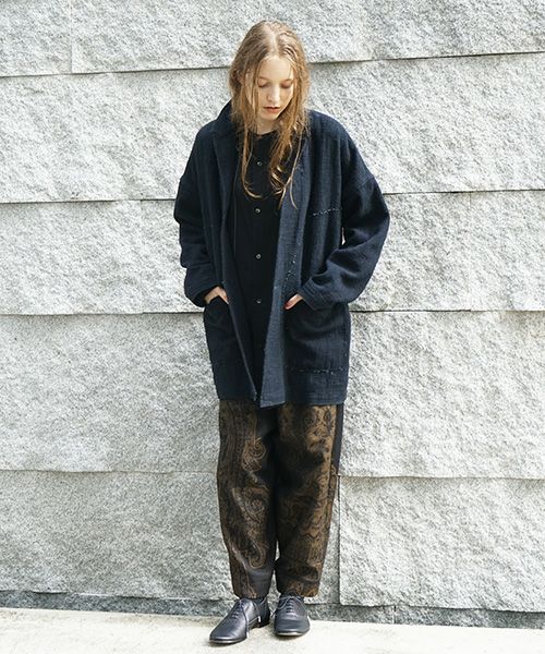 YANTORヤントル0 Count KhadiCotton Jaket [Y255JK02/BLACK]