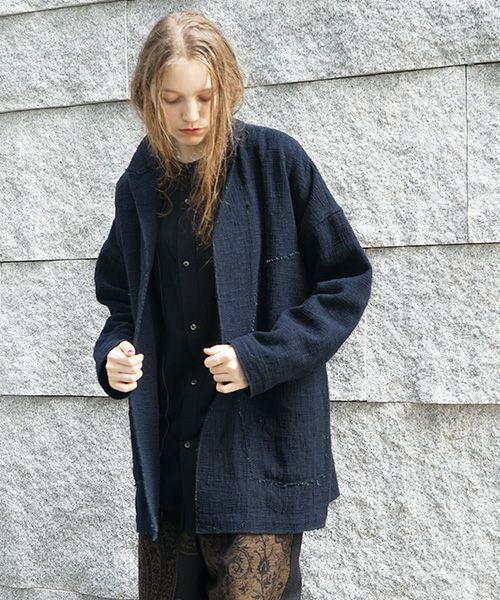 YANTORヤントル0 Count KhadiCotton Jaket [Y255JK02/BLACK]