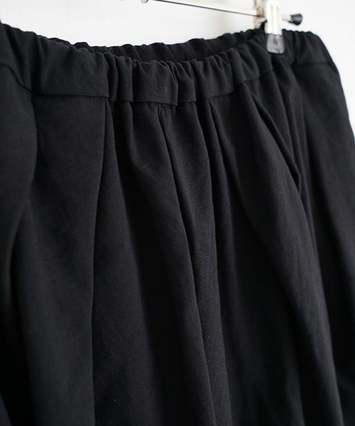 MIYAOミヤオTUCK PANTS [MCPT-01/1.黒]