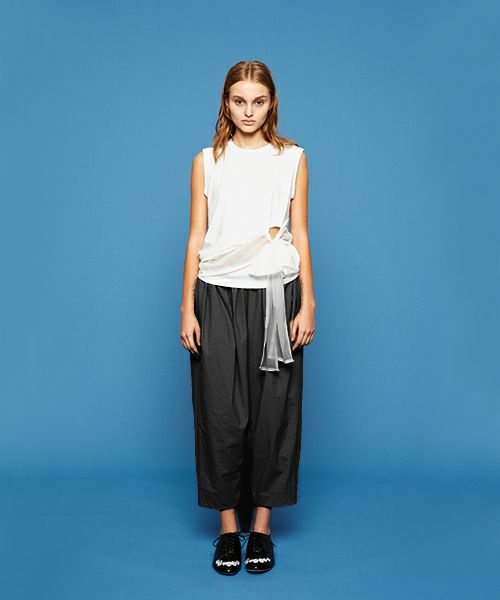 MIYAOミヤオTUCK PANTS [MCPT-01/1.黒]