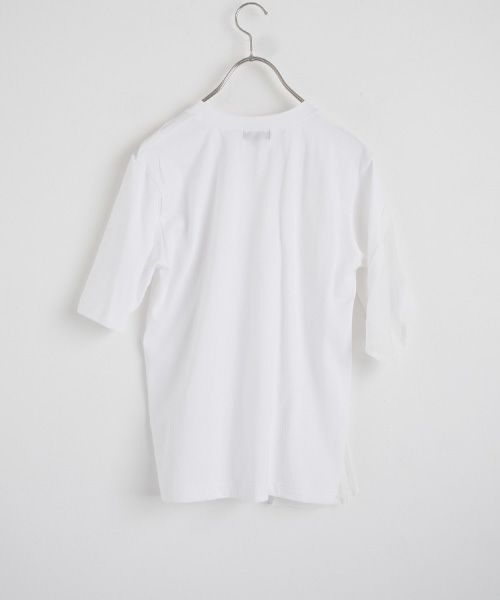  MIYAOミヤオRIBBON T-SHIRT [MCTS-02/WHITE×WHITE]シフォンリボン ティーシャツ