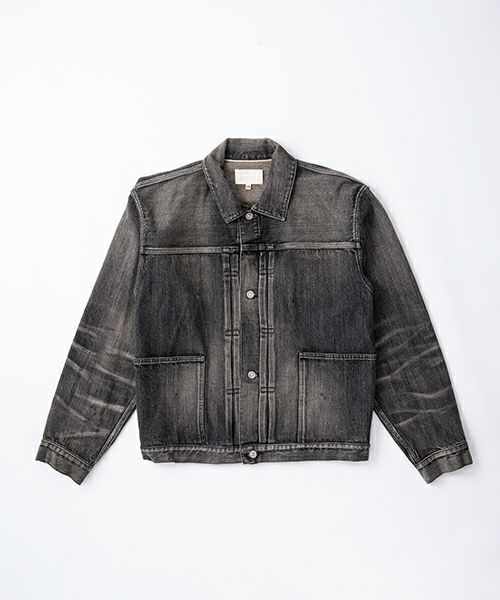 YOKO SAKAMOTOヨーコサカモトPLEATS BLOUSE[VINTAGE BLACK/YS-25SS-10]デニムブルゾン