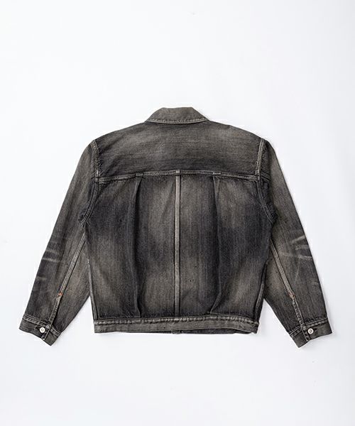 YOKO SAKAMOTOヨーコサカモトPLEATS BLOUSE[VINTAGE BLACK/YS-25SS-10]デニムブルゾン