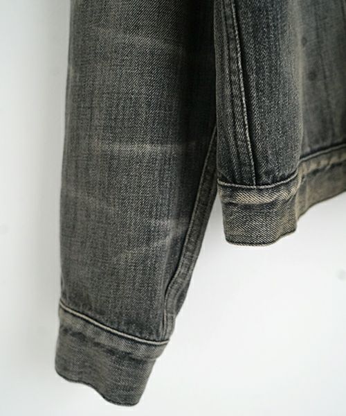 YOKO SAKAMOTOヨーコサカモトPLEATS BLOUSE[VINTAGE BLACK/YS-25SS-10]デニムブルゾン