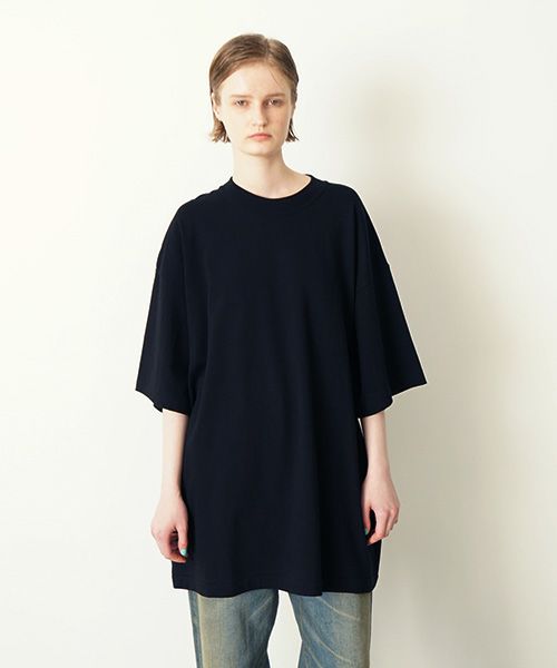 YOKO SAKAMOTOヨーコサカモト BIG TUBE T-SHIRT[BLACK/YS-25SS-101]