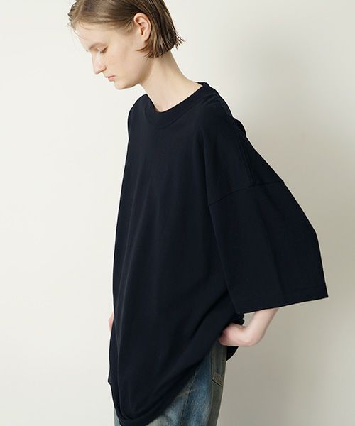 YOKO SAKAMOTOヨーコサカモト BIG TUBE T-SHIRT[BLACK/YS-25SS-101]