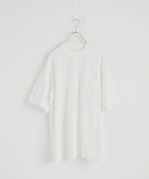 YOKO SAKAMOTOヨーコサカモト BIG TUBE POCKET T-SHIRT[WHITE/YS-25SS-102