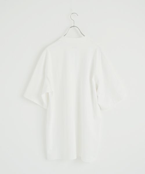 YOKO SAKAMOTOヨーコサカモト BIG TUBE POCKET T-SHIRT[WHITE/YS-25SS-102