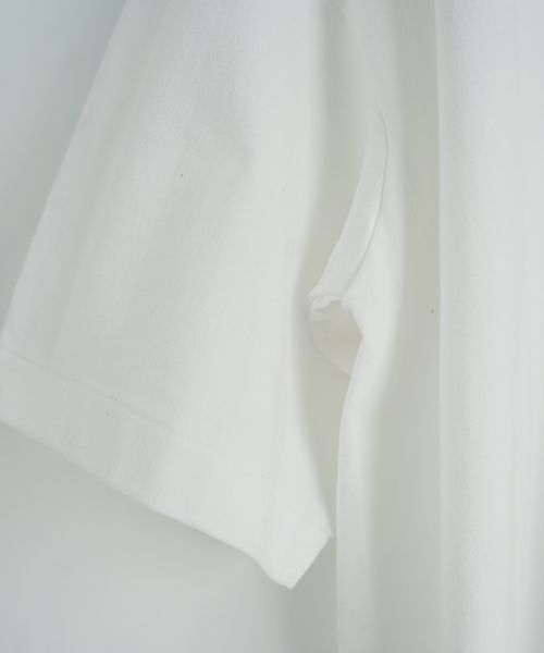YOKO SAKAMOTOヨーコサカモト BIG TUBE POCKET T-SHIRT[WHITE/YS-25SS-102