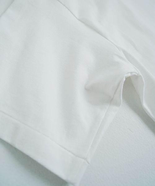 YOKO SAKAMOTOヨーコサカモト BIG TUBE POCKET T-SHIRT[WHITE/YS-25SS-102