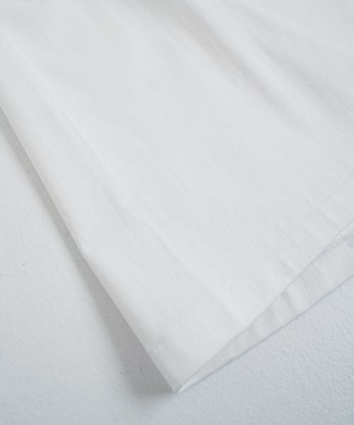 YOKO SAKAMOTOヨーコサカモト BIG TUBE POCKET T-SHIRT[WHITE/YS-25SS-102