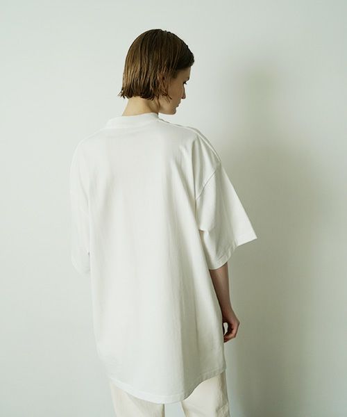 YOKO SAKAMOTOヨーコサカモト BIG TUBE POCKET T-SHIRT[WHITE/YS-25SS-102