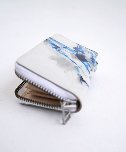 macromauro×Palm maisonマクロマウロ×パームメゾン Palm maison original paint wallet R blue