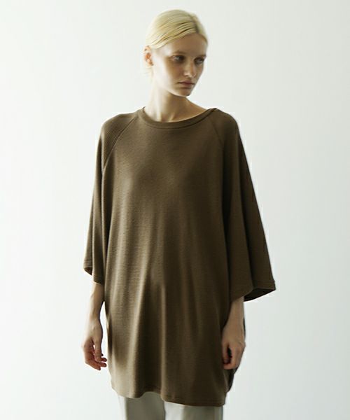 VUヴウballon t-shirt [KHAKI］vu-cut-003バルーンTシャツ