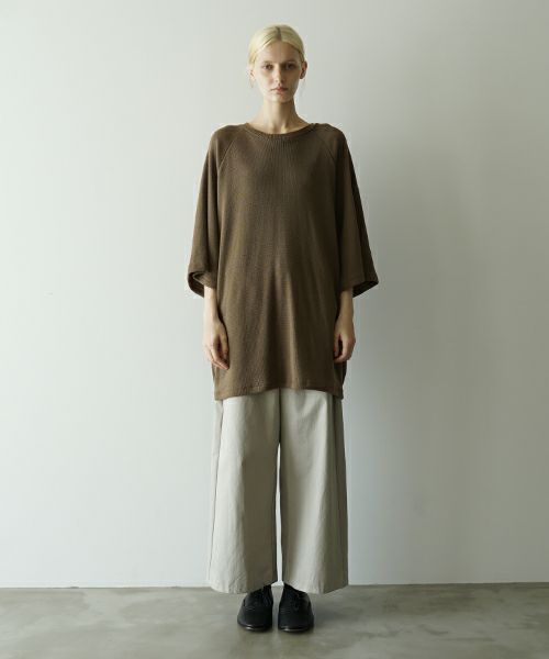 VUヴウballon t-shirt [KHAKI］vu-cut-003バルーンTシャツ
