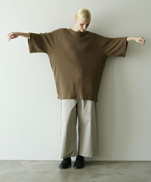 VUヴウballon t-shirt [KHAKI］vu-cut-003バルーンTシャツ