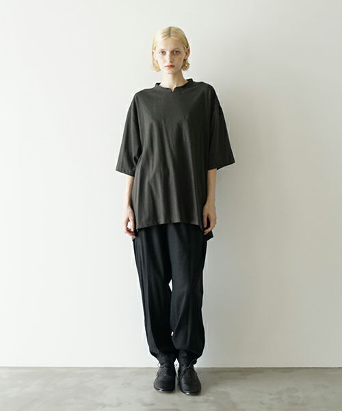 VUヴウstand color t-shirt [GRAPHITE］バルーンTシャツ vu-cut-005
