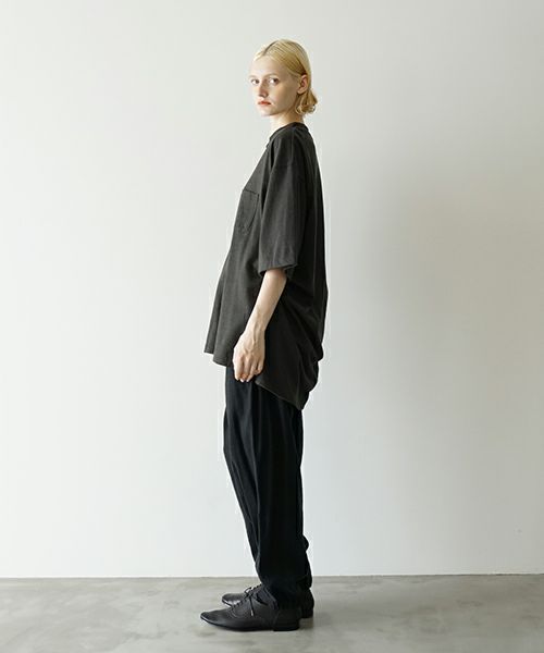 VUヴウstand color t-shirt [GRAPHITE］バルーンTシャツ vu-cut-005