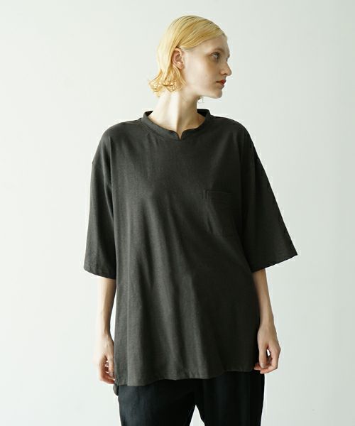 VUヴウstand color t-shirt [GRAPHITE］バルーンTシャツ vu-cut-005