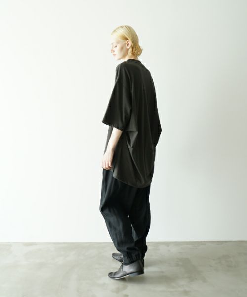 VUヴウstand color t-shirt [GRAPHITE］バルーンTシャツ vu-cut-005