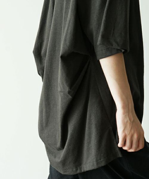 VUヴウstand color t-shirt [GRAPHITE］バルーンTシャツ vu-cut-005