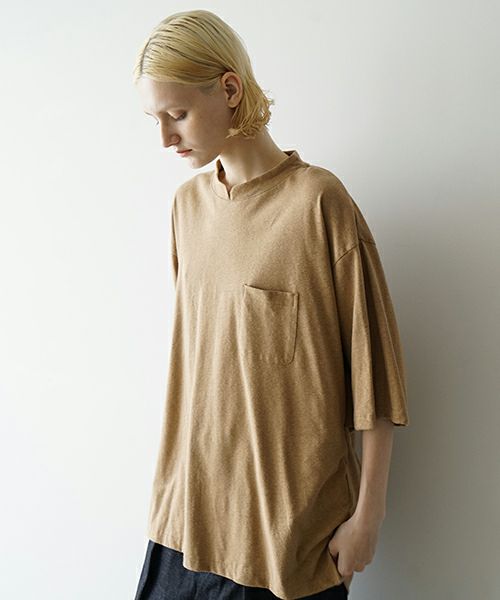 VUヴウstand color t-shirt [MUSTARD］バルーンTシャツ vu-cut-005