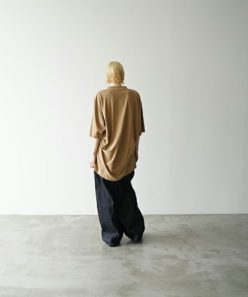 VUヴウstand color t-shirt [MUSTARD］バルーンTシャツ vu-cut-005