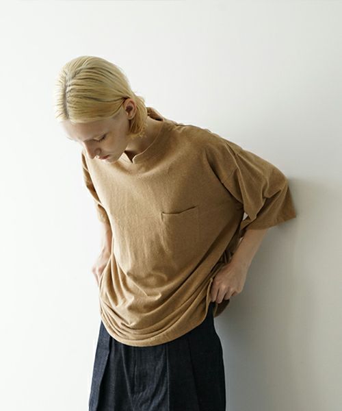 VUヴウstand color t-shirt [MUSTARD］バルーンTシャツ vu-cut-005