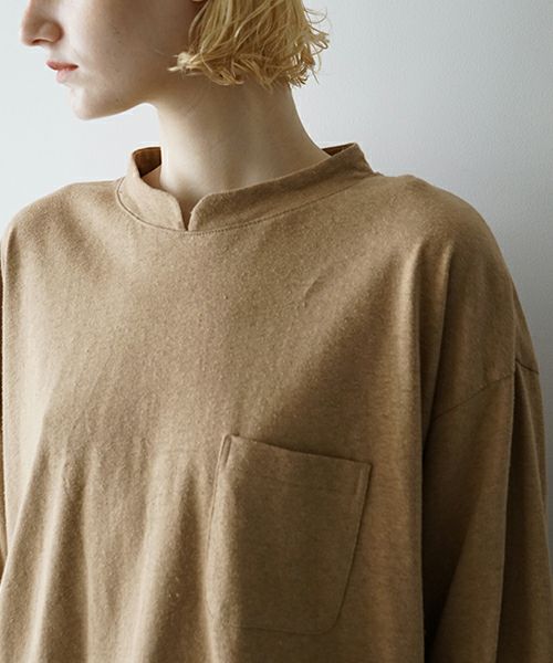 VUヴウstand color t-shirt [MUSTARD］バルーンTシャツ vu-cut-005