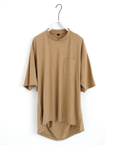 VUヴウstand color t-shirt [MUSTARD］バルーンTシャツ vu-cut-005