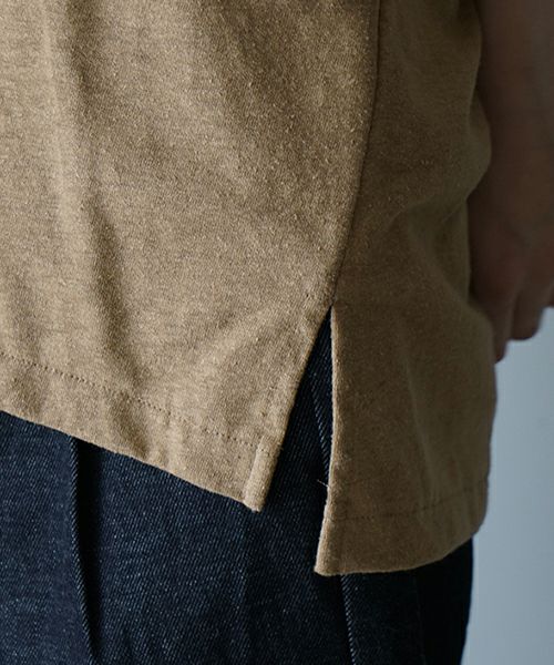 VUヴウstand color t-shirt [MUSTARD］バルーンTシャツ vu-cut-005